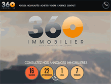 Tablet Screenshot of 360immobilier.com